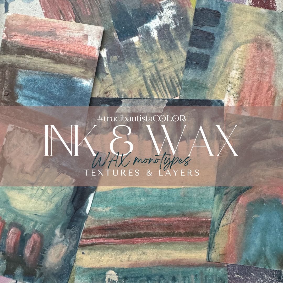 INK + WAX {mixed media workshop series}