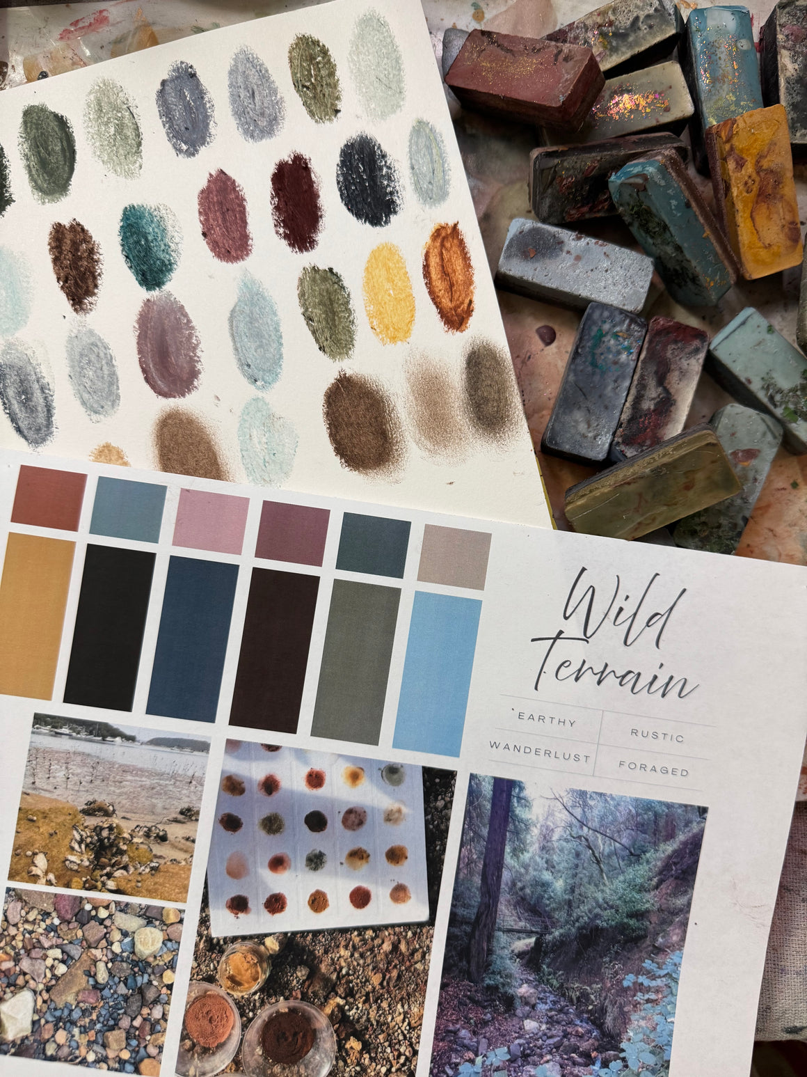 #tracibautistaCOLOR ~ WILD TERRAIN artisanal paint mini collection