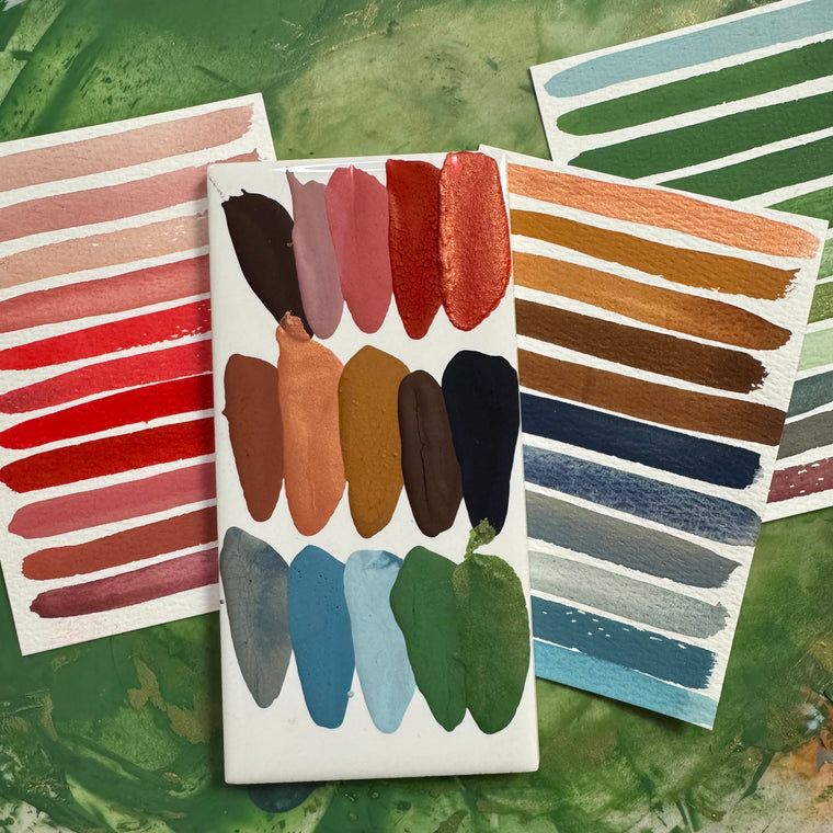 #tracibautistaCOLOR EIGHT collection: WOVEN HERstories XL watercolor tile