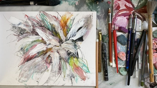 WILD BLOOMS: mixed media workshop