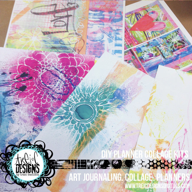 art.journal.PLAY DIY planner kit + stencil by traci bautista