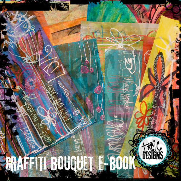 graffiti bouquet mixed media e-course