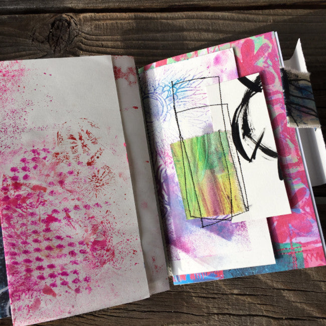 {creativity FLOWS} FREE spirit handmade art journal by traci bautista