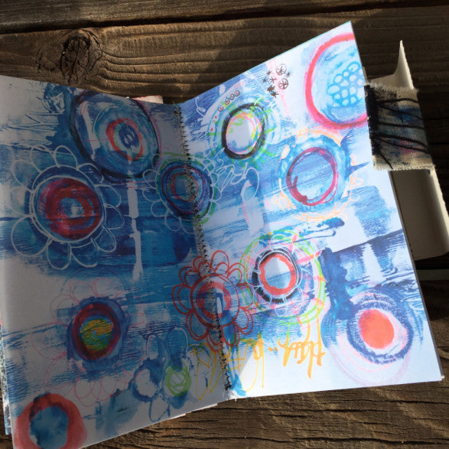 {creativity FLOWS} FREE spirit handmade art journal by traci bautista
