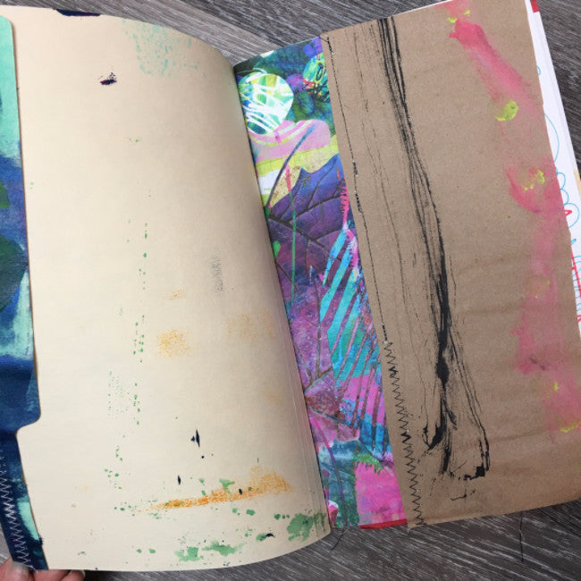{FLORAL delight} FREE spirit handmade art journal by traci bautista