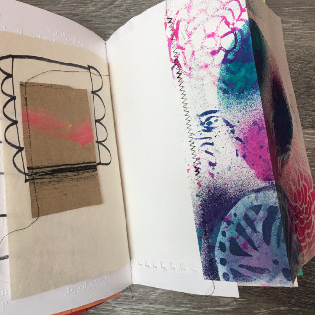 {FLORAL delight} FREE spirit handmade art journal by traci bautista
