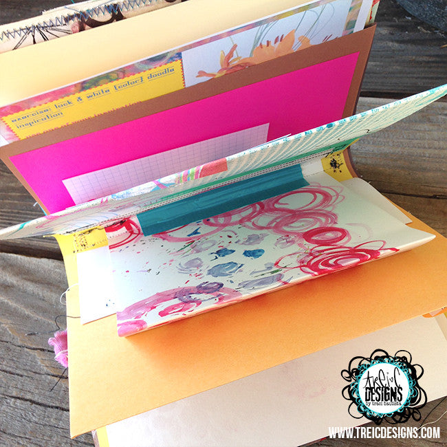 collage PLAY art quilt handmade art journal