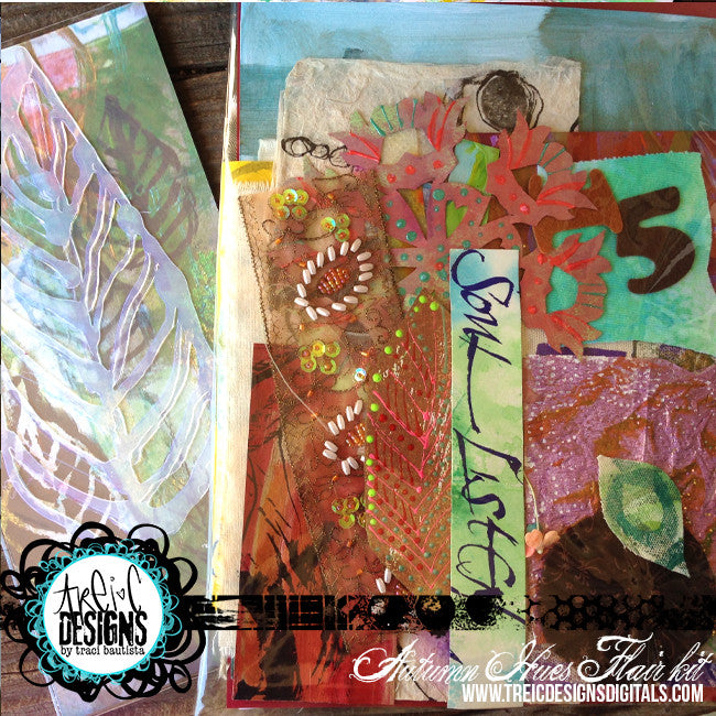 AUTUMN hues FLAIR kit + stencils