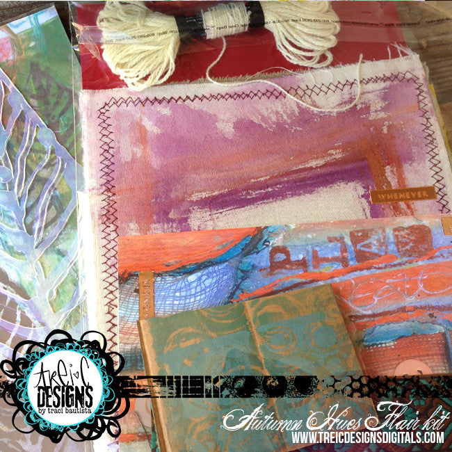AUTUMN hues FLAIR kit + stencils