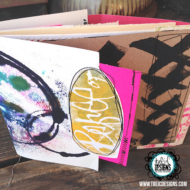 be FREE art quilt handmade art journal