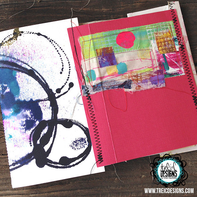 be FREE art quilt handmade art journal