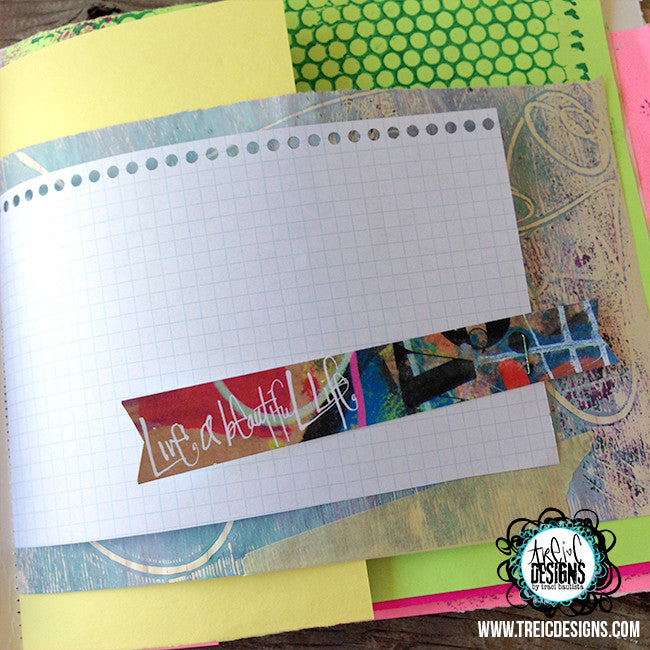 dream HEARTS collage handmade art journal