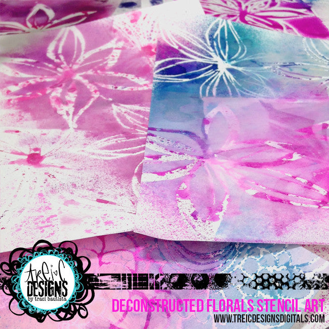 FLORAL stencil kit no. 1 + live stream