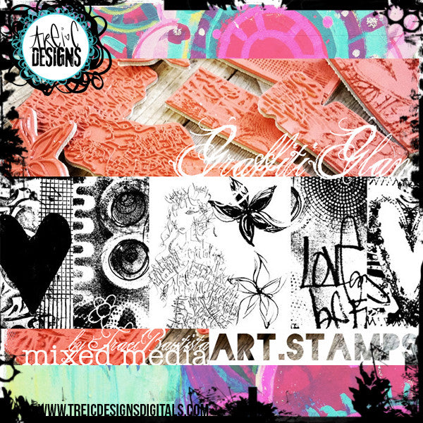 graffiti GLAM stamp set #4