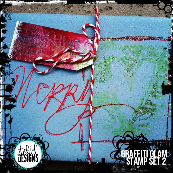 graffiti GLAM stamp set #2