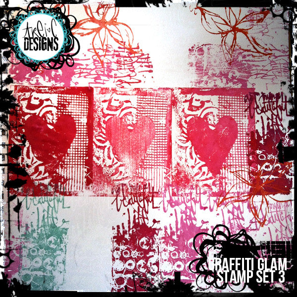 graffiti GLAM stamp set #3