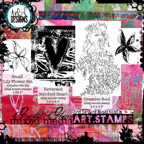 graffiti GLAM stamp set #4
