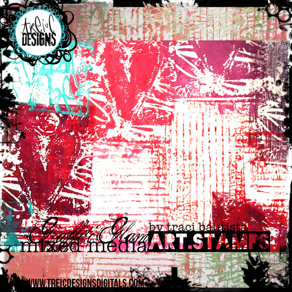 graffiti GLAM stamp set #4