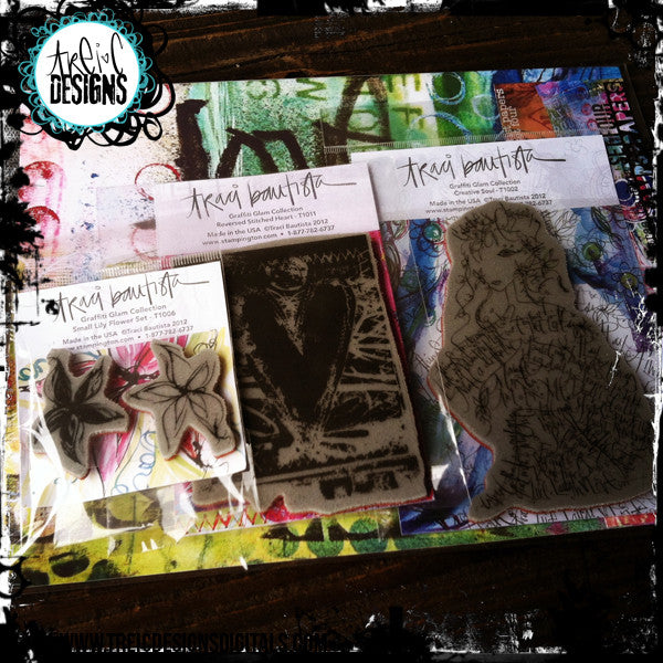 graffiti GLAM stamp set #4