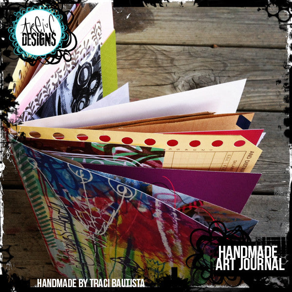 graffiti FLOWERS handmade art journal