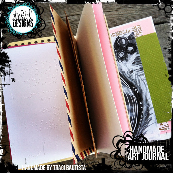 graffiti FLOWERS handmade art journal