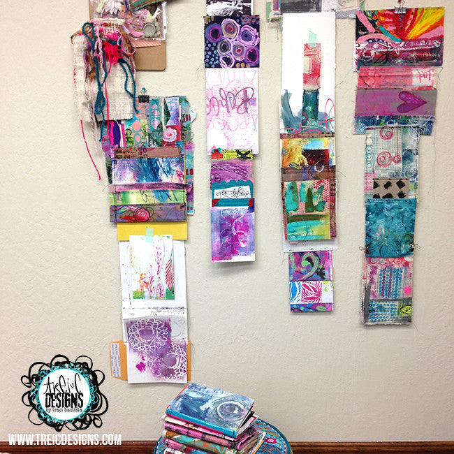 be FREE. let go. art quilt handmade journal