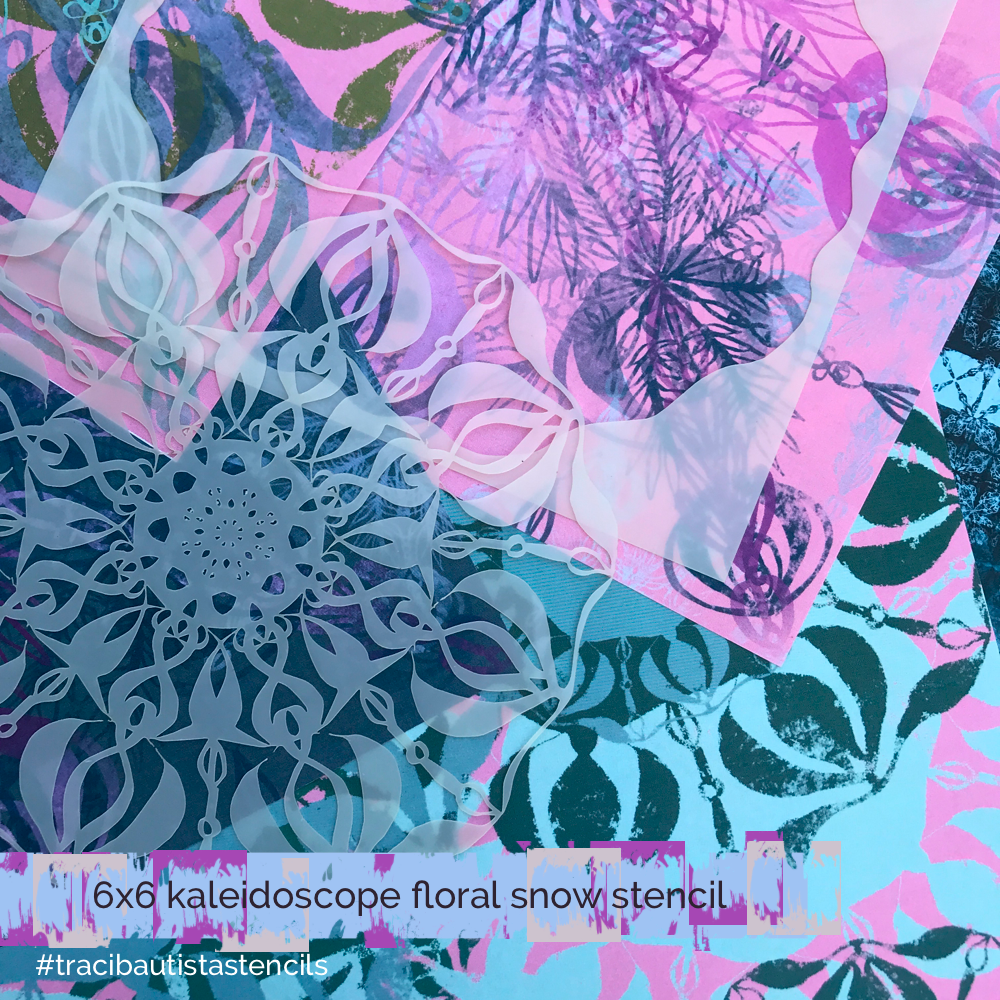 KALEIDOSCOPE floral snow stencil bundle ONLY