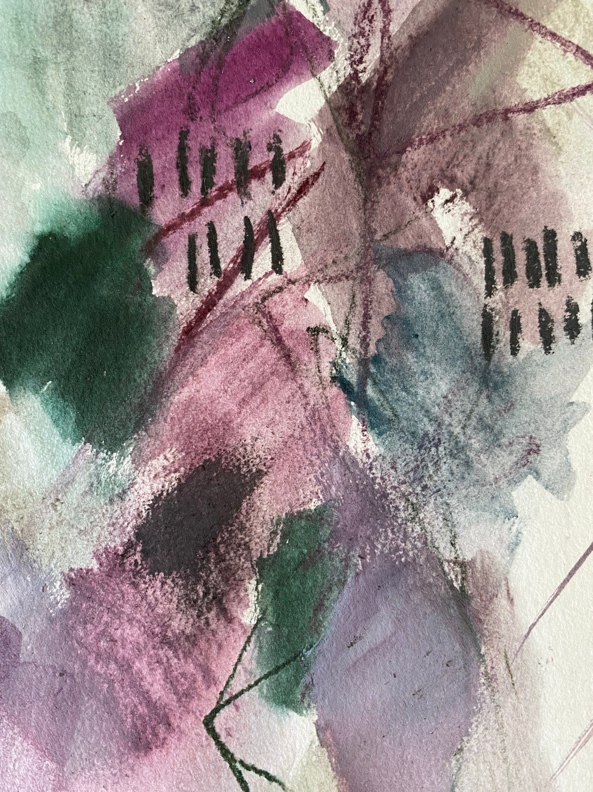 #tracibautistaCOLOR ~ FLORAL BLOOMS watercolor swatch tile