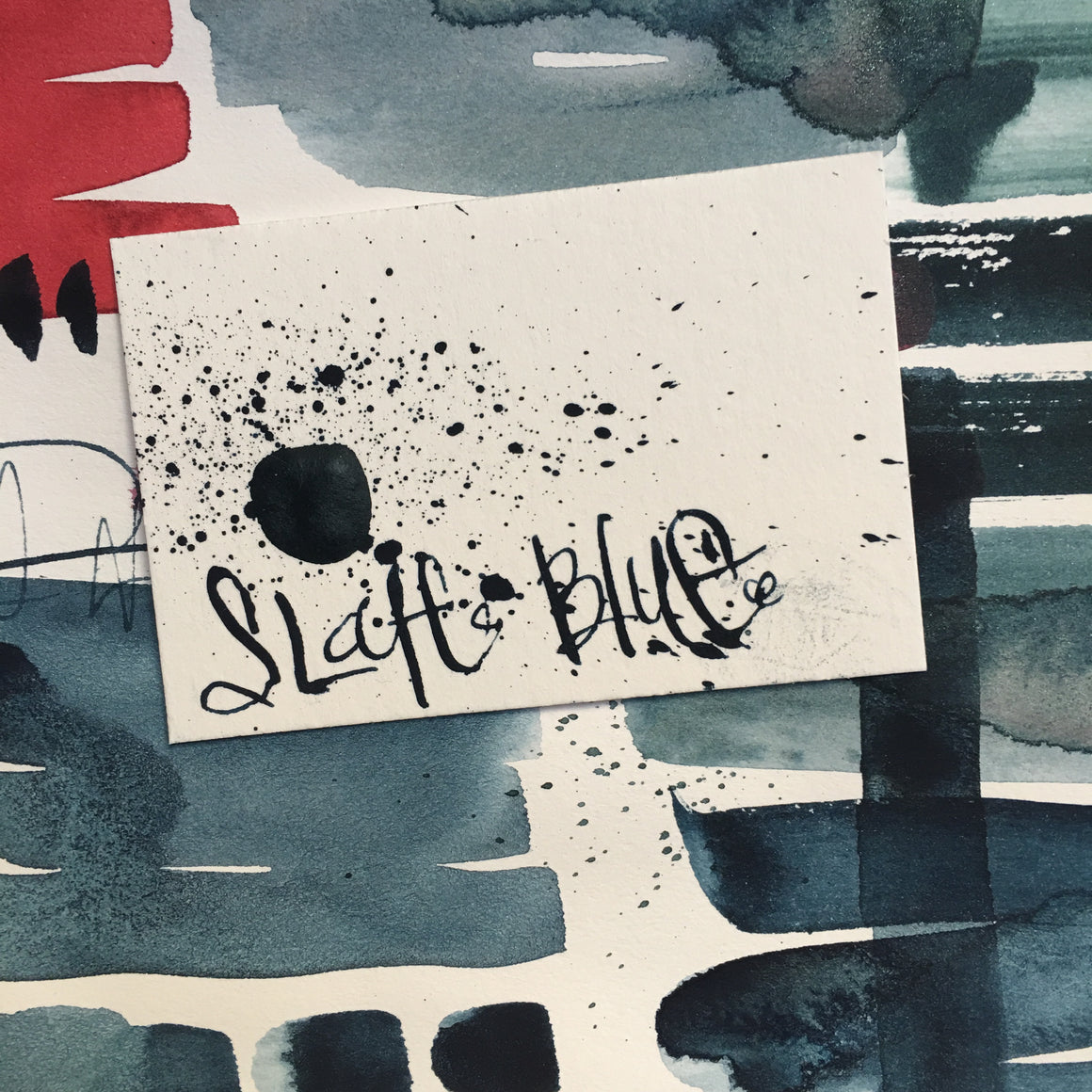 #tracibautistaCOLOR ~ shadows + sage watercolor sample dot cards