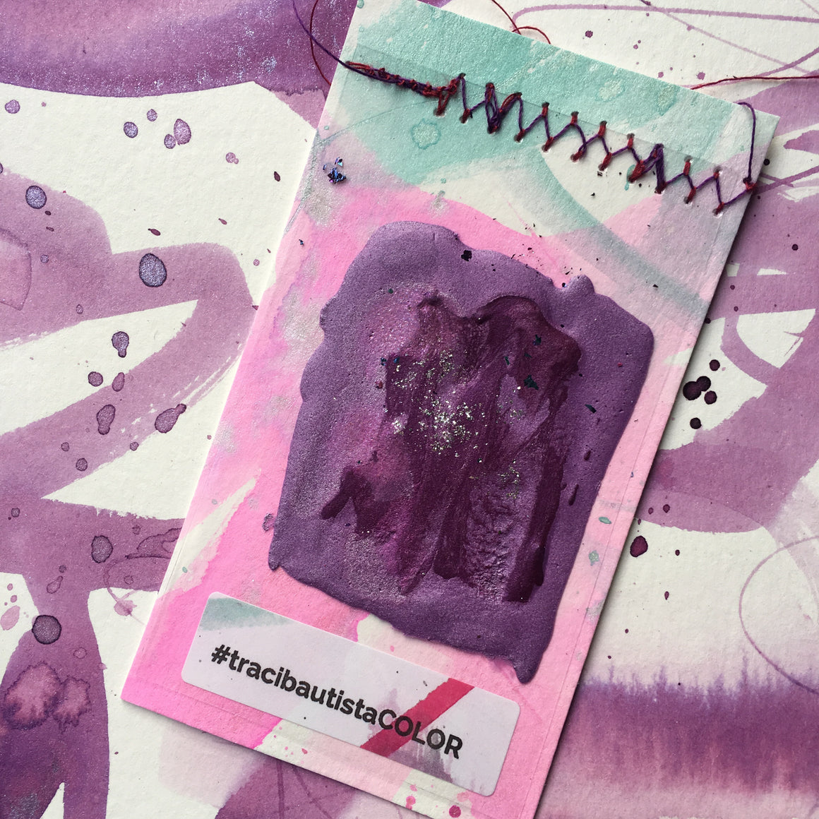 #tracibautistaCOLOR ~ SWEETHEART artisanal watercolor XL palette cake