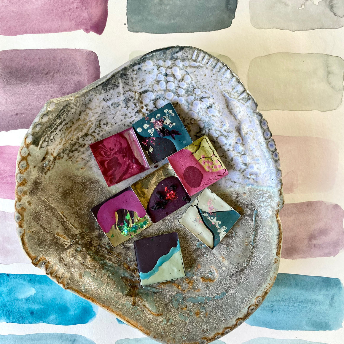 #tracibautistaCOLOR ~ {magnolia blossoms} handcrafted watercolor 2-set