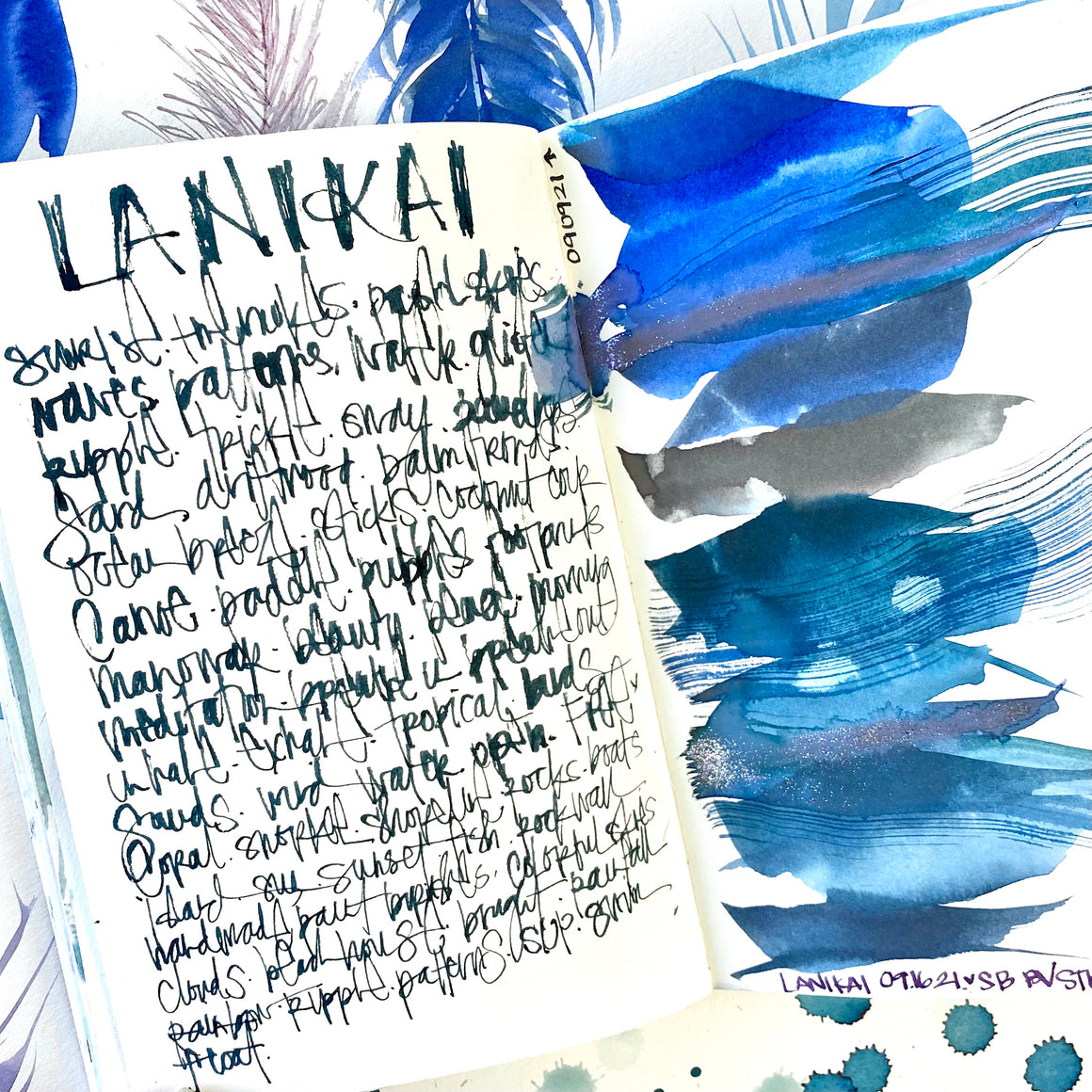 #tracibautistaCOLOR ~ {LANIKAI} handcrafted watercolor 2-set