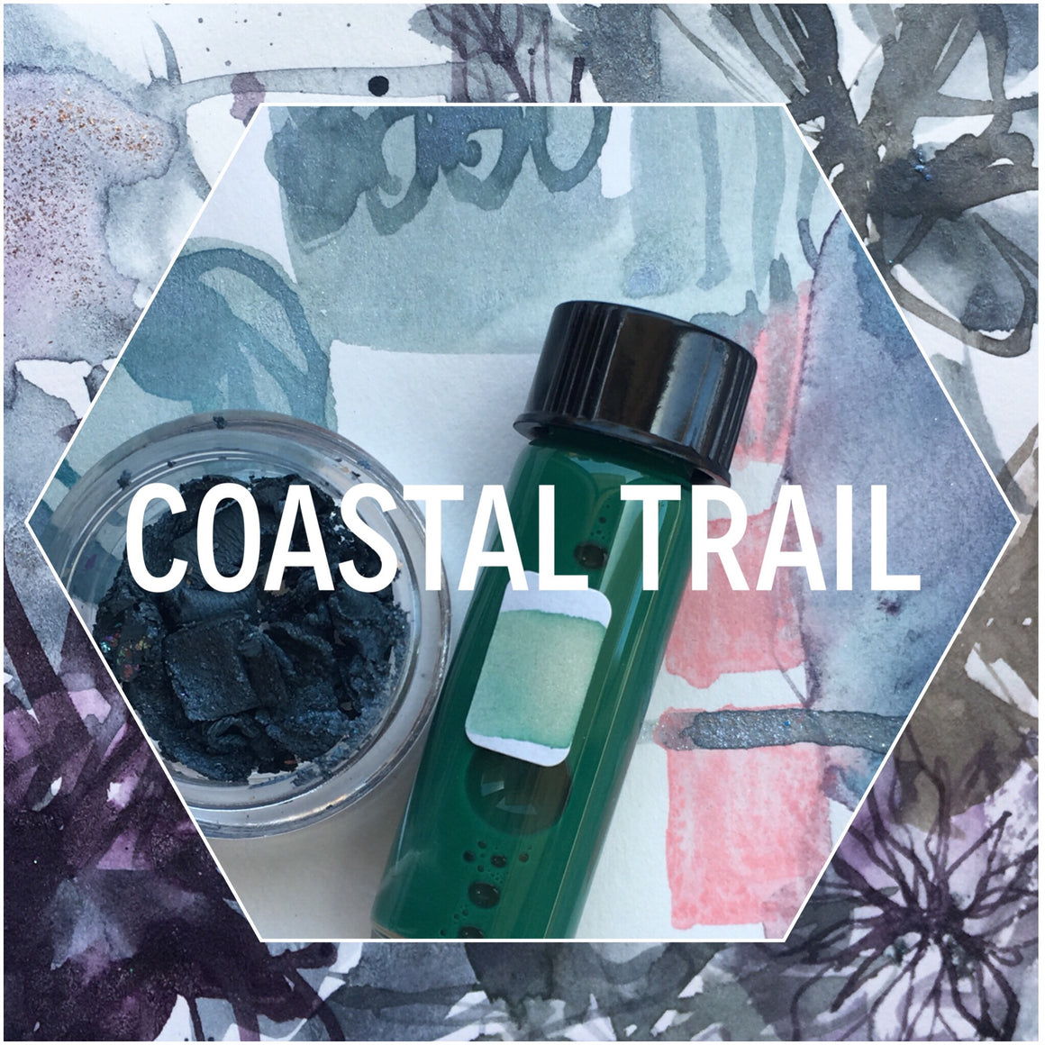 #tracibautistaCOLOR ~ COASTAL TRAIL artisanal watermedia collection 5-set