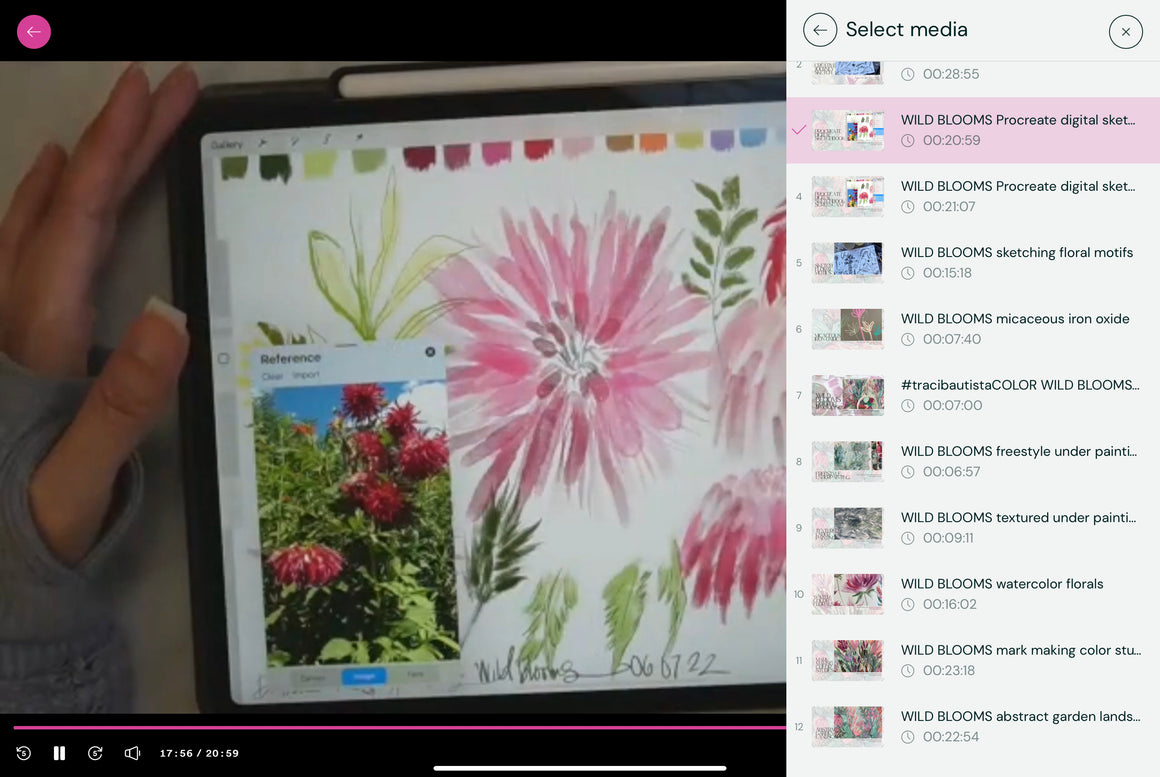 WILD BLOOMS: mixed media workshop