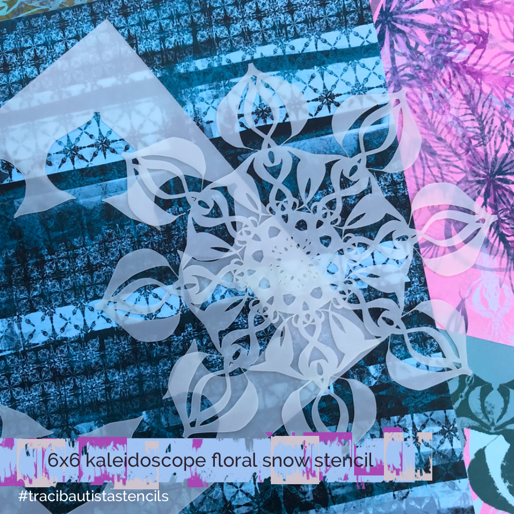 KALEIDOSCOPE floral snow stencil bundle ONLY