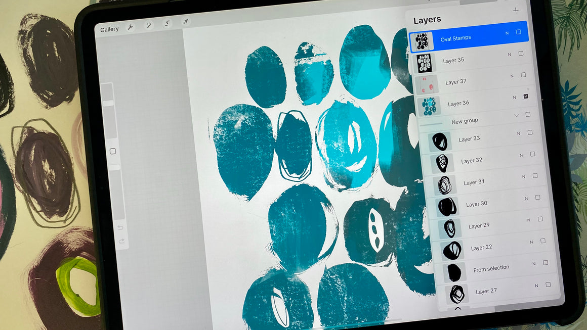 PROCREATE PATTERN workshop BUNDLE