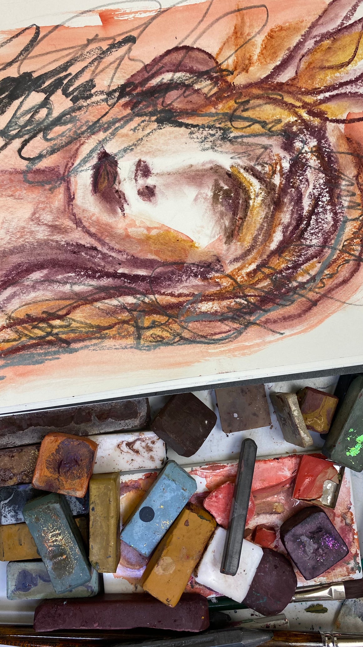 #tracibautistaCOLOR ~ FOREVER CHASING SUNSETS multi-color watercolor swatch tile {4-set}