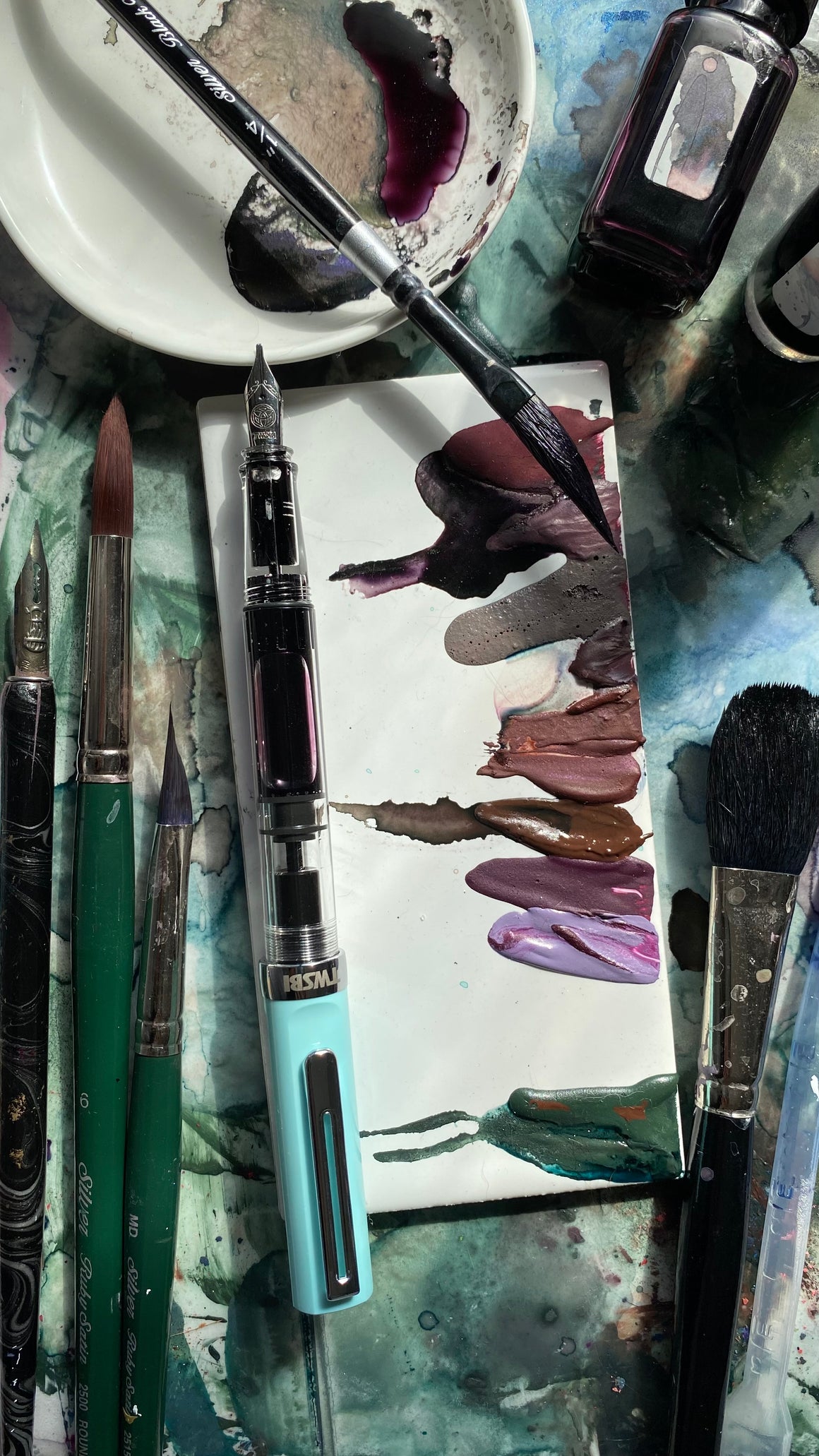 #tracibautistaCOLOR ~ {LANIKAI} handcrafted watercolor swatch tile