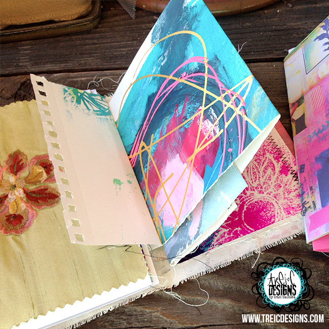 imagine art quilt handmade art journal