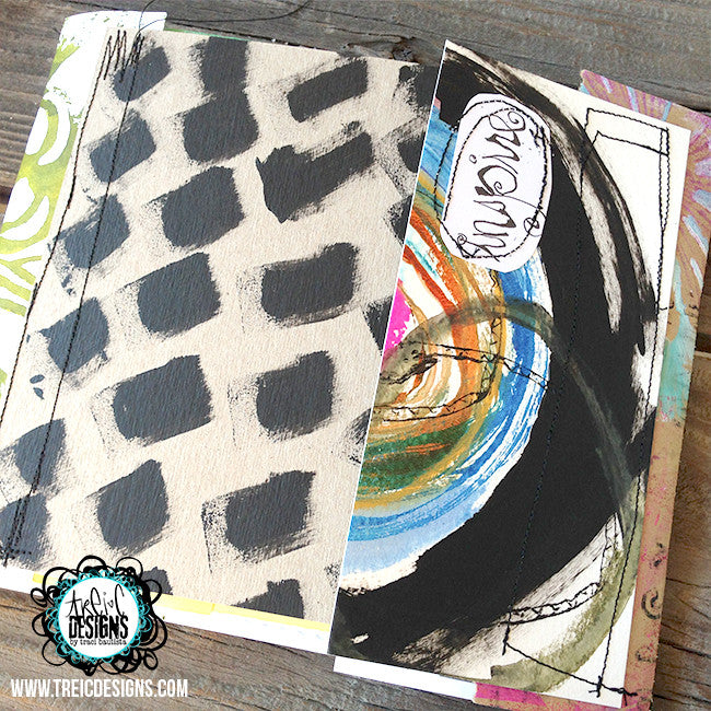 INSPIRE creativity triptych handmade art journal