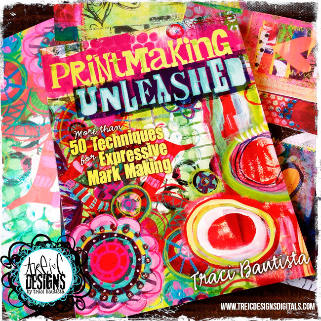 Printmaking Unleashed autographed book + collage kit