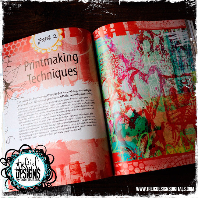 Printmaking Unleashed autographed book + collage kit