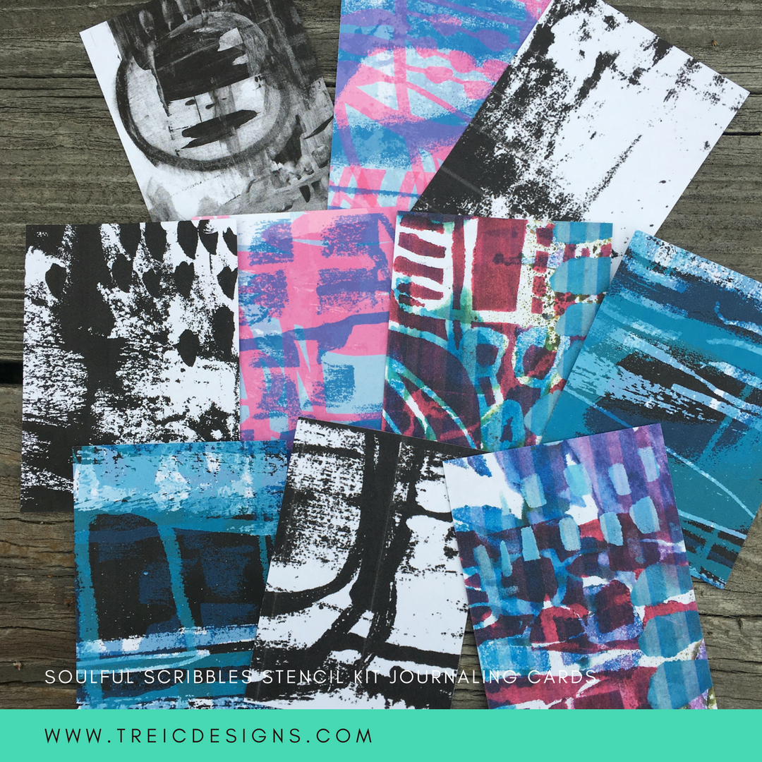 SOULFUL SCRIBBLES stencil kit no. 1 + live stream