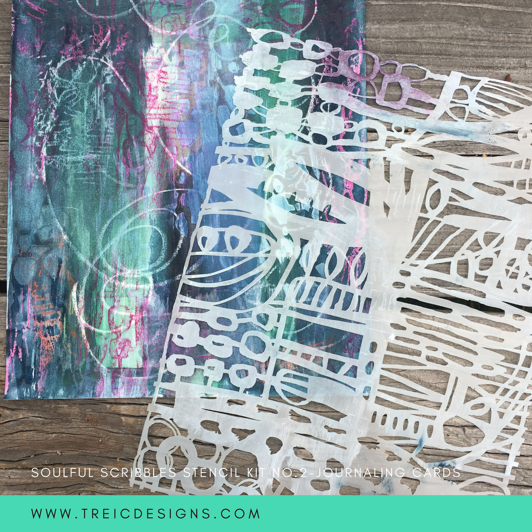 SOULFUL SCRIBBLES stencil kit no. 2 + live stream